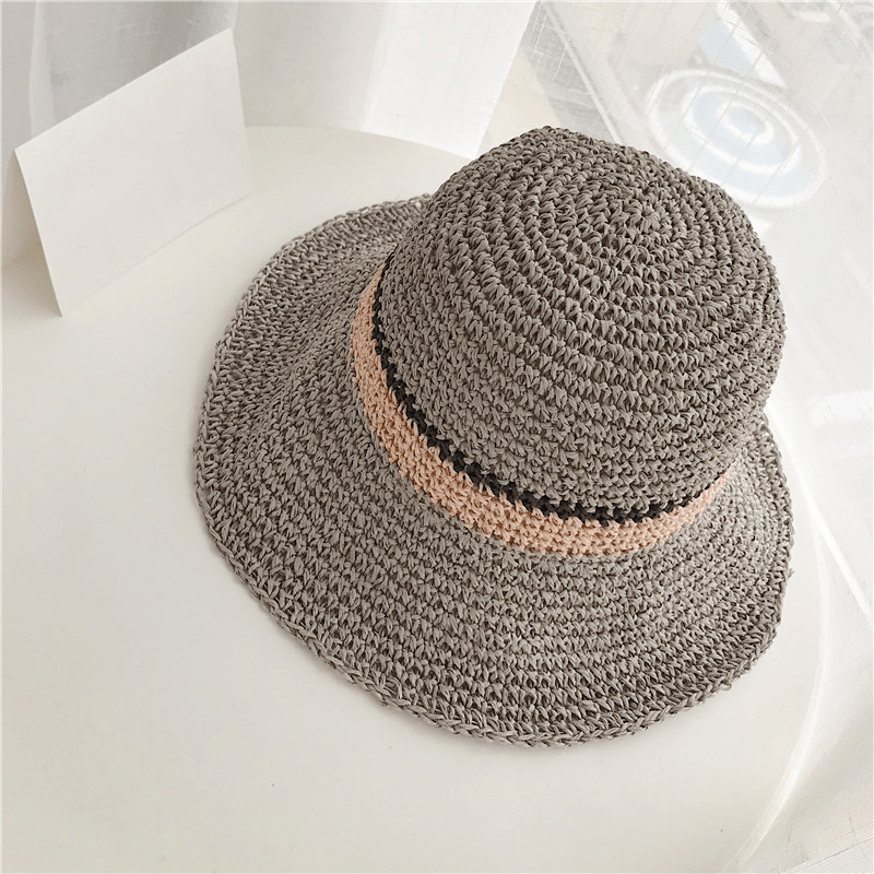 Women Outdoor Foldable Adjustable Straw Hat