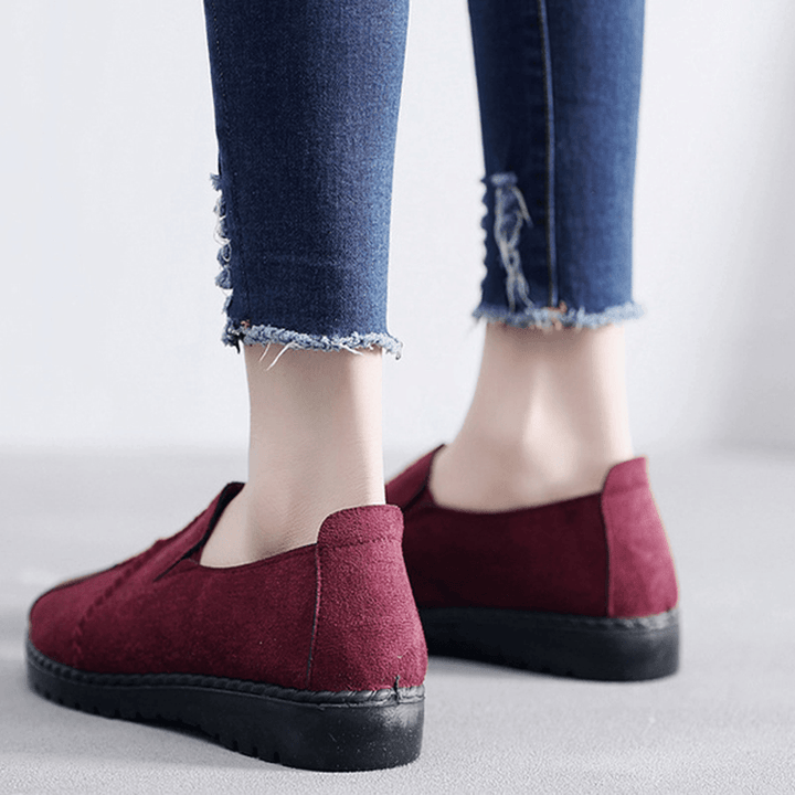 Women Casual Suede Soft Sole Loafers