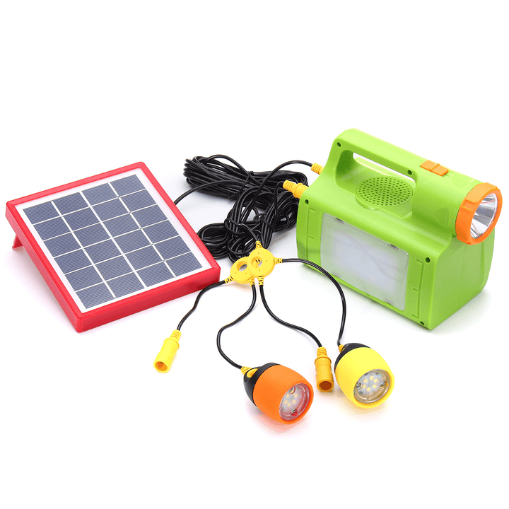 6V 6W Solar Lights LED Camping Lantern Hanging Flashlight Lamp Emergency Power Supply 8000Mah