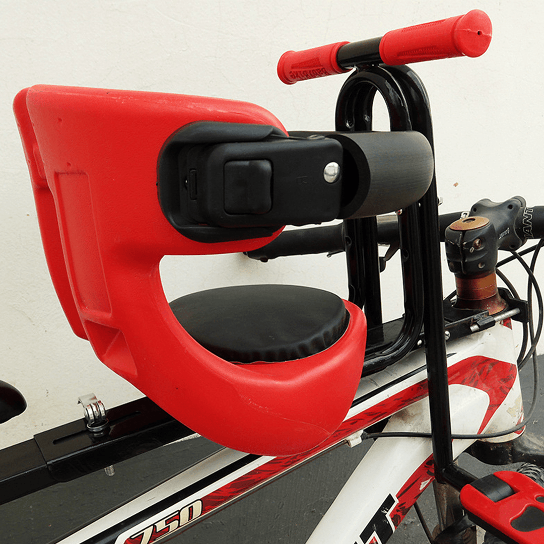 Folding Child Bicycle Safety Seat Mountain Road Bike Front Chair Saddle Kids Soft Cushion