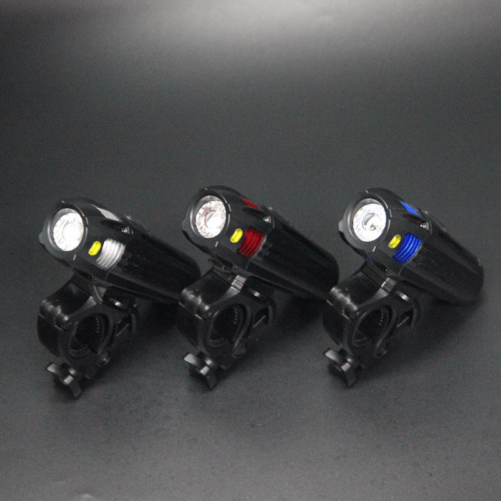 4-Modes 300 Lumens T6 LED Bicycle Front Light Waterproof USB Rechargeable Bike Headlight Night Cycling Lamp Riding Accessories