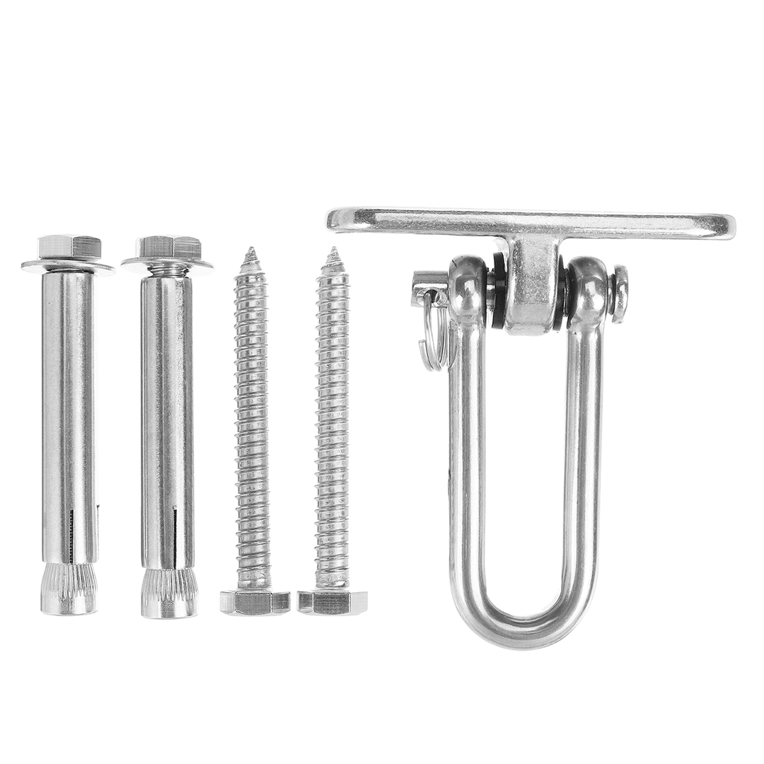 Hanging Basket Accessories Stainless Steel 360° Swivel Swing Fixed Buckles - MRSLM