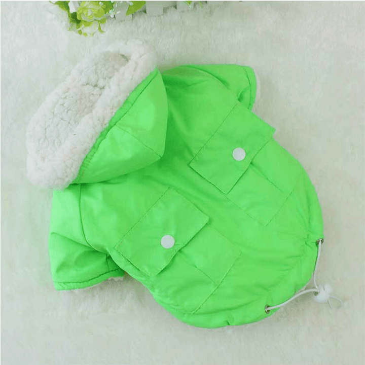 2018 New Dog Clothes Autumn and Winter plus Velvet Winter Warm Dog Clothes Dog Cotton Clothes Pet Supplies