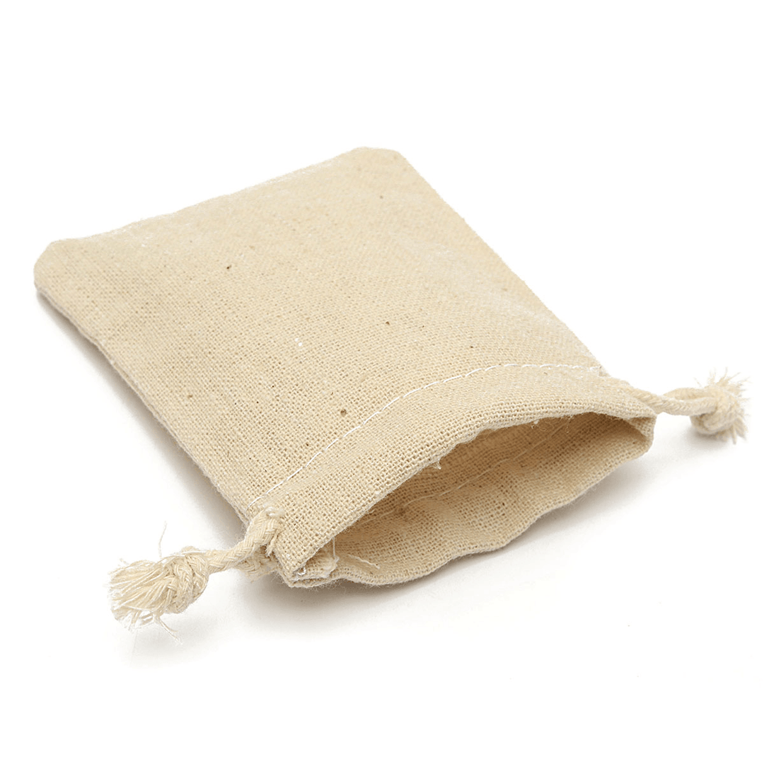 30Pcs Natural Linen Pouch Burlap Jute Sack Jewelry Pouch Drawstring Gift Bags 8X10Cm