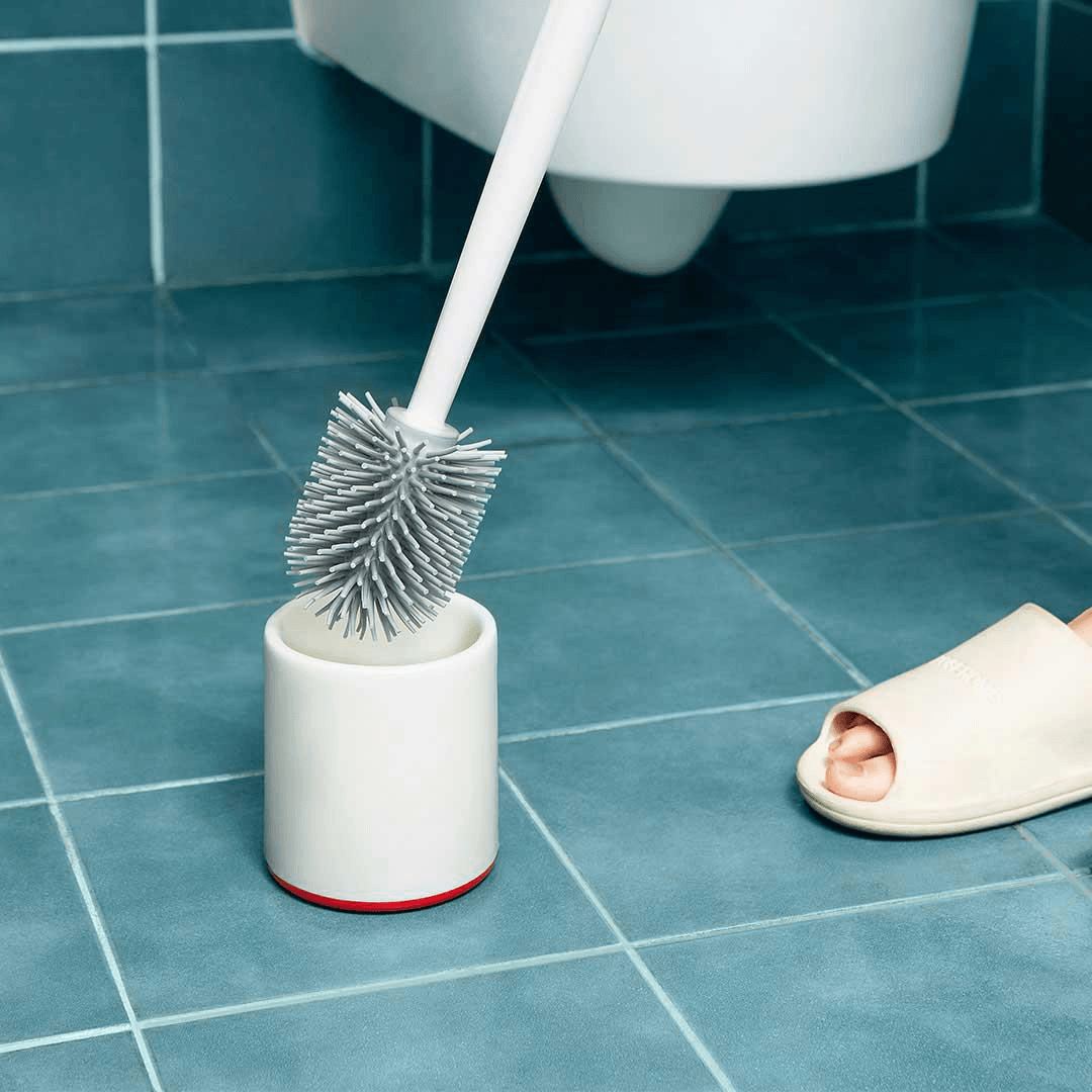 Xiaomi YB-05 Upright Storage Toilet Brush Cleaning Brush High TPR Soft Rubber PP Plastic Brush for Bathroom Toilet Floor from Xiaomi Youpin