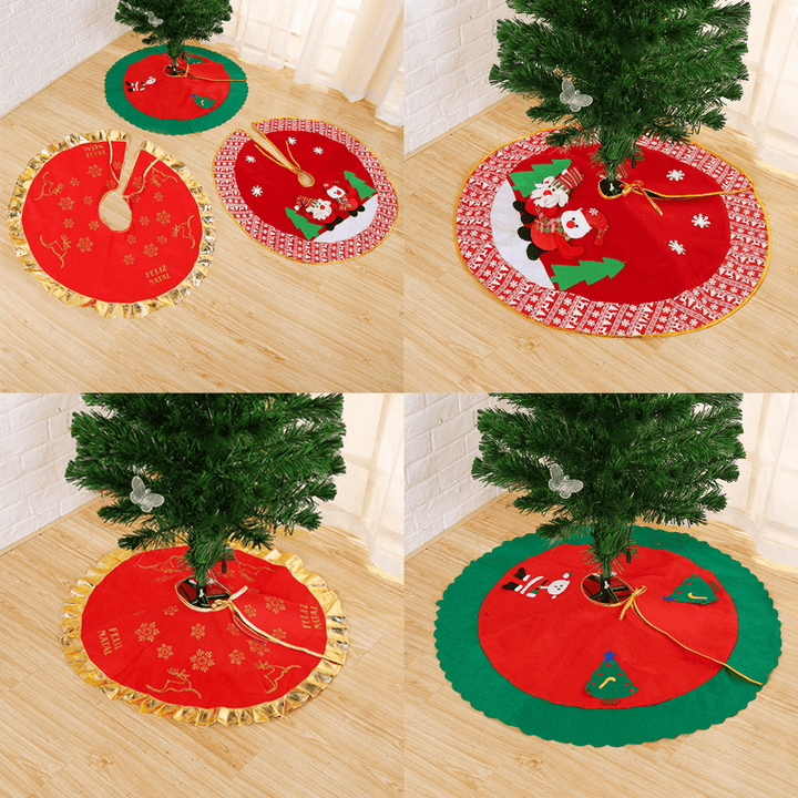 90CM Christmas Tree Decorations Carpet Party Ornament for Home Non-Woven Xmas