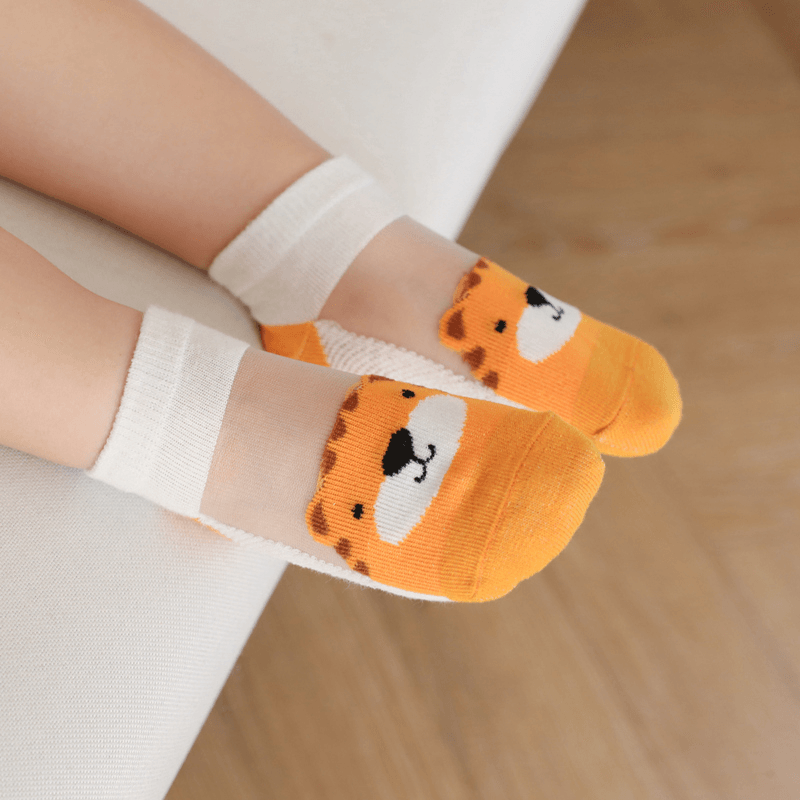 5 Pairs of Children Socks-Cute Animals