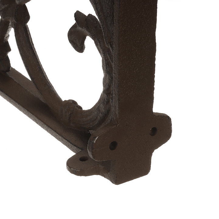 23√ó23.5√ó2Cm Wall Shelf Mount Bracket Cast Iron Support Mounted Supporter Home Garden Rusty