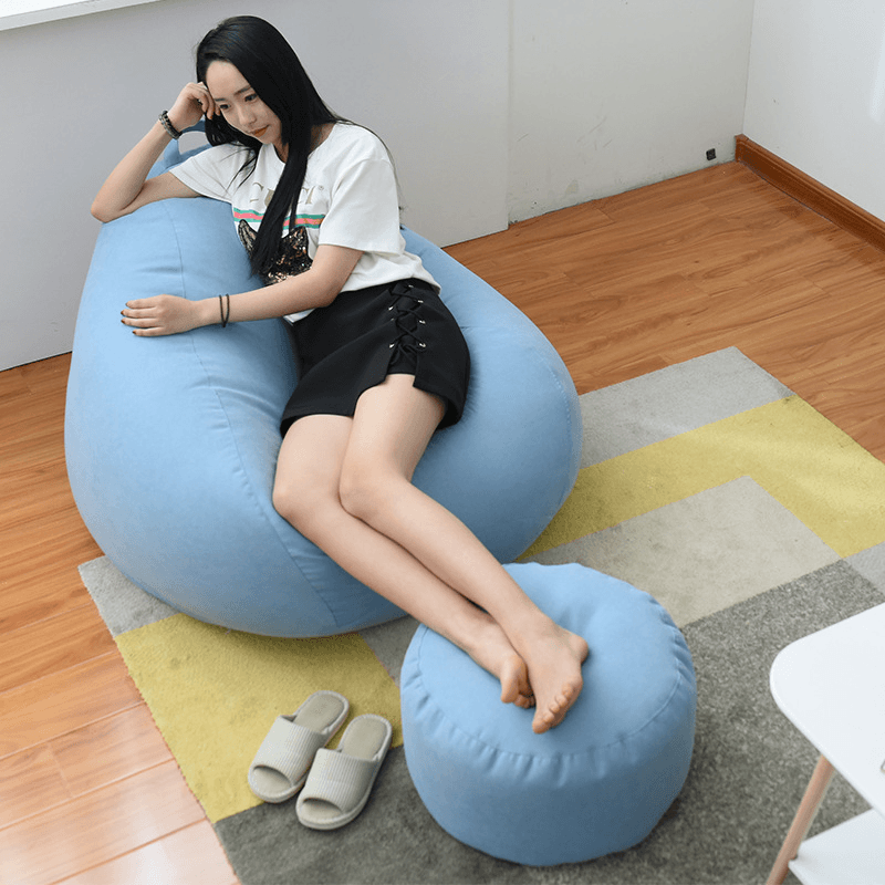 20*32Cm Bean Bag Seat Bean Bag Footstool Coat Lazy Sofa Footstool Cover