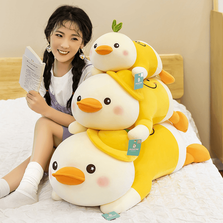 Cartoon Smiling Little Yellow Duck Plush Toy