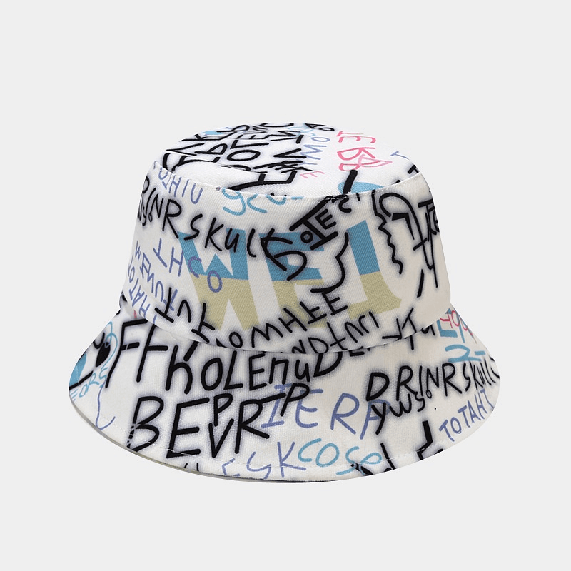 Creative Graffiti Alphabet Fisherman Hat