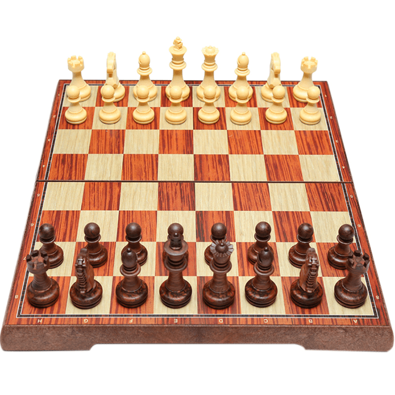 Chess Magnetic Chess Pieces Adult High-End Chessboard Imitation Solid Wood Children'S Student Primer