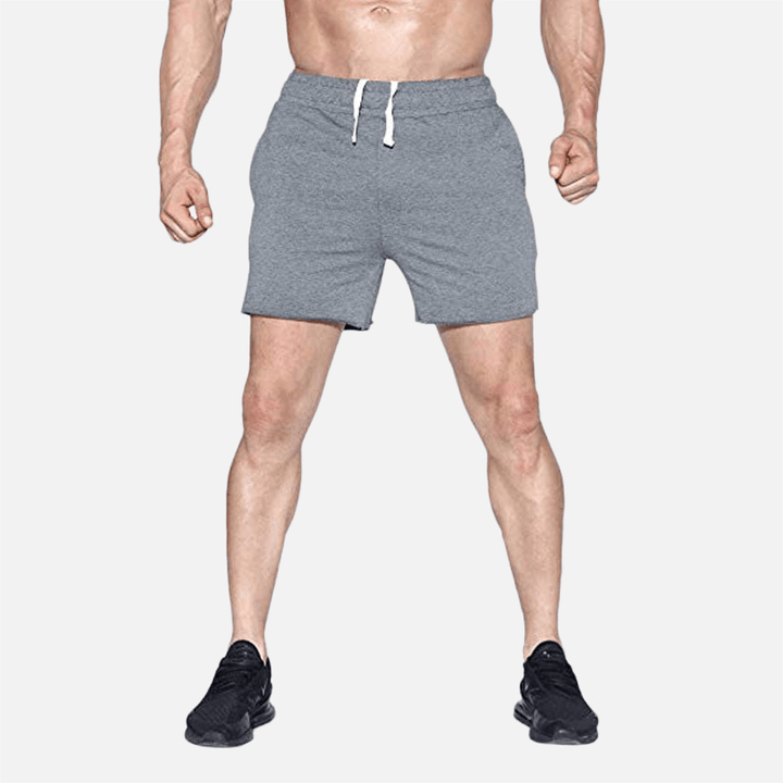 Mens Sport Breathable Loose Elastic Waist Runnin Shorts