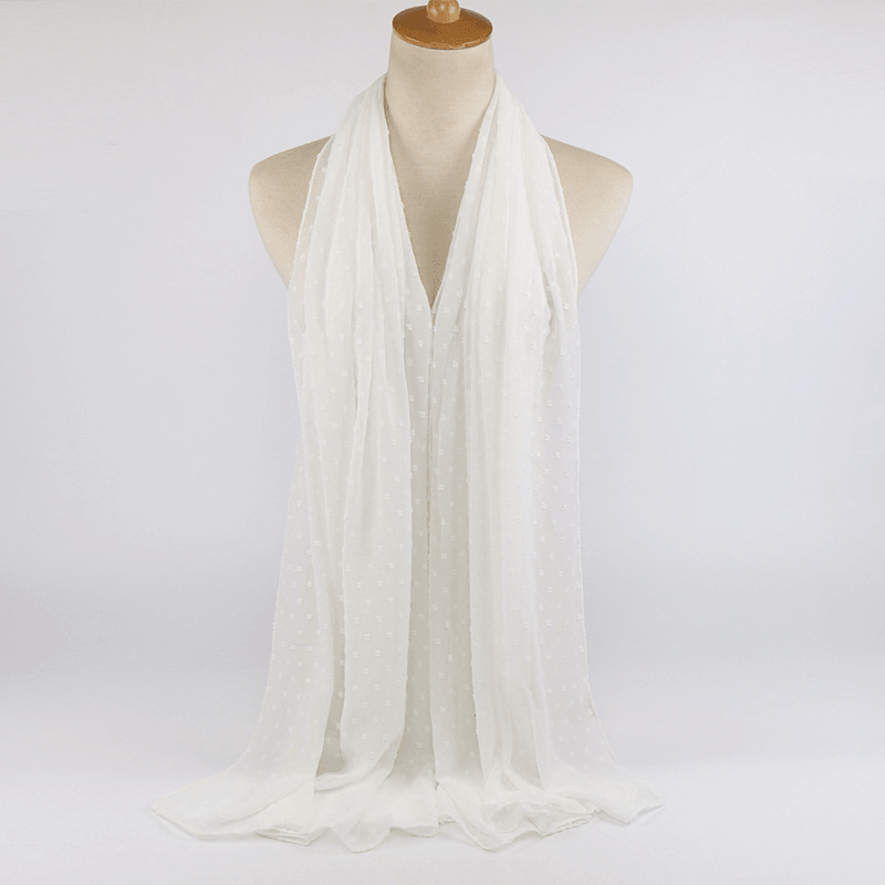 Thick Chiffon Long Scarf