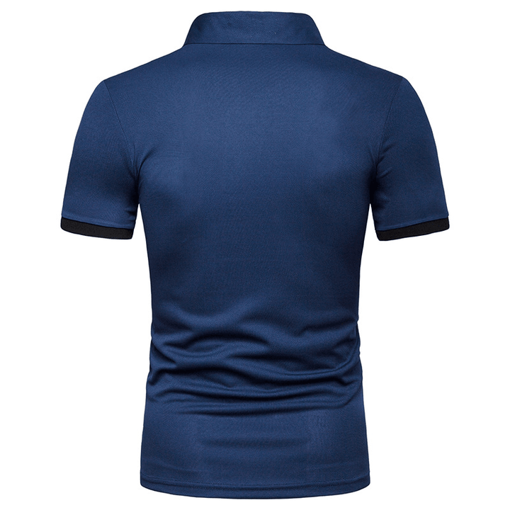 Mens Summer Casual Business Stylish Basic Golf Shirts