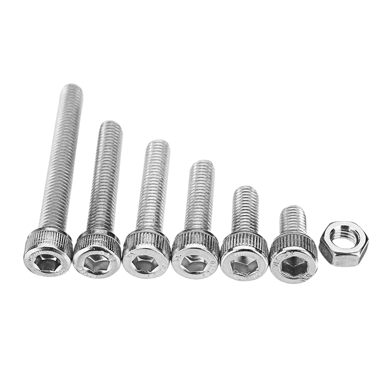 Suleve‚Ñ¢ M5SH3 110Pcs M5 Stainless Steel 10-40Mm Hex Socket Cap Screw Allen Bolt Assortment Kit