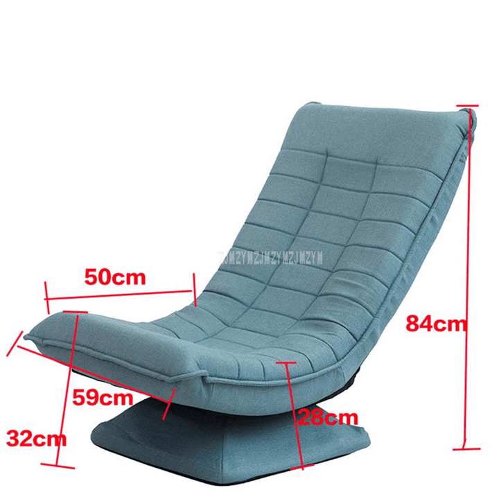 360 Degree Rotatable Adjustable Sofa Lazy Chaise Lounge Chair Reading Living Room Bedroom Foldable Soft Leisure