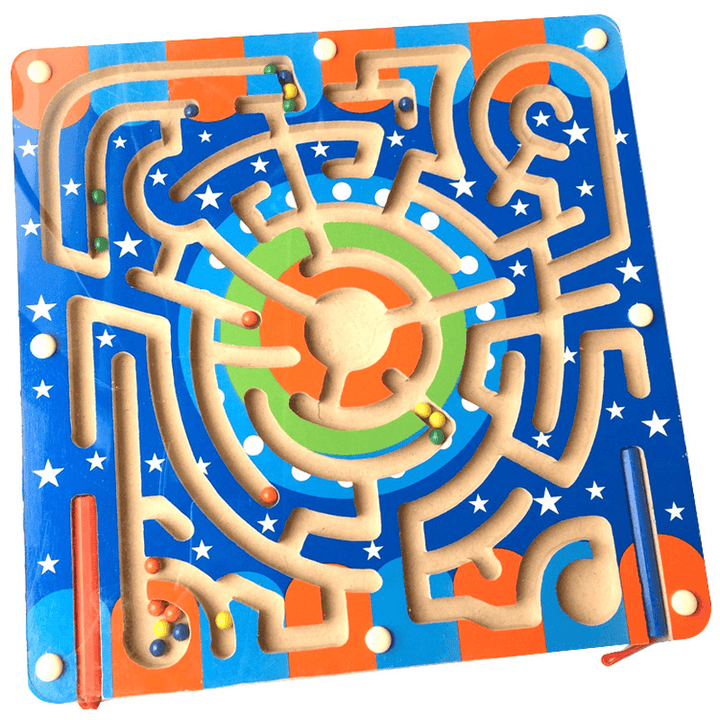 Children'S Puzzle Moving Pen on Track to Carry Maze