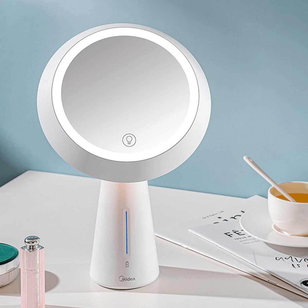 MIUO T03 Cosmetic Mirror Table Lamps High-Definition Make-Up Mirror Stepless Dimming USB Charging 90¬∞ Turnover Bedside Table Night Light From