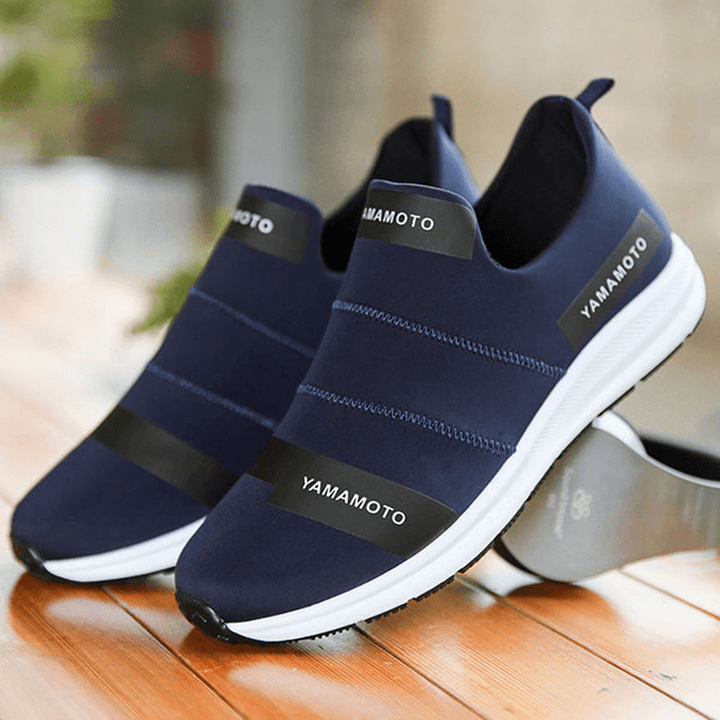 Men Breathable Slip on Soft Loafers Casual Sneakers