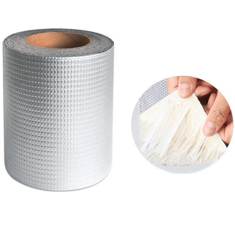 Aluminum Foil Butyl Rubber Tapes Self Adhesive Waterproof Tape for Roof Pipe Caulking Super Fix Duct Tape