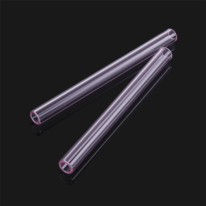 4Pcs 150Mm Transparent Purple Borosilicate Glass Tube Tubing Pyrex Tubes Blowing Tube Test Tube 12Mm OD 2.2 Thick Wall