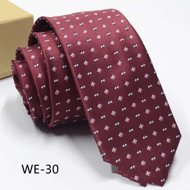 6CM Trendy Men'S 1960 Needle Fine Made Nano Waterproof Tie