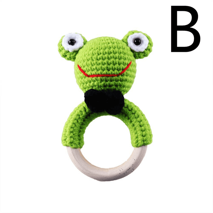 Baby Knitted Rattle Bell Ring Sounding Rattle Toy