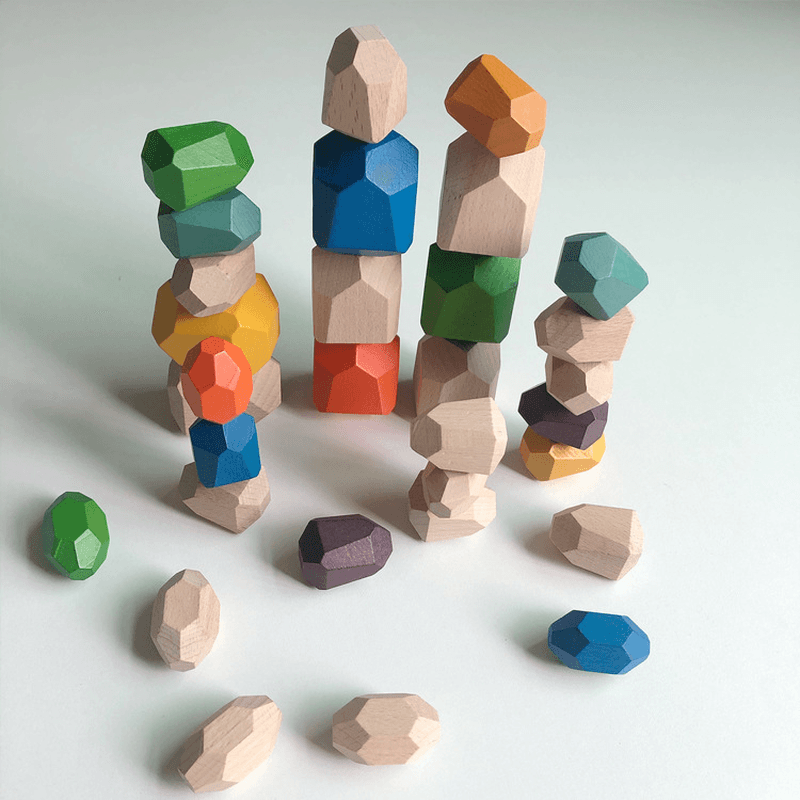 Children'S Early Education Colorful Combination Stacked Stone