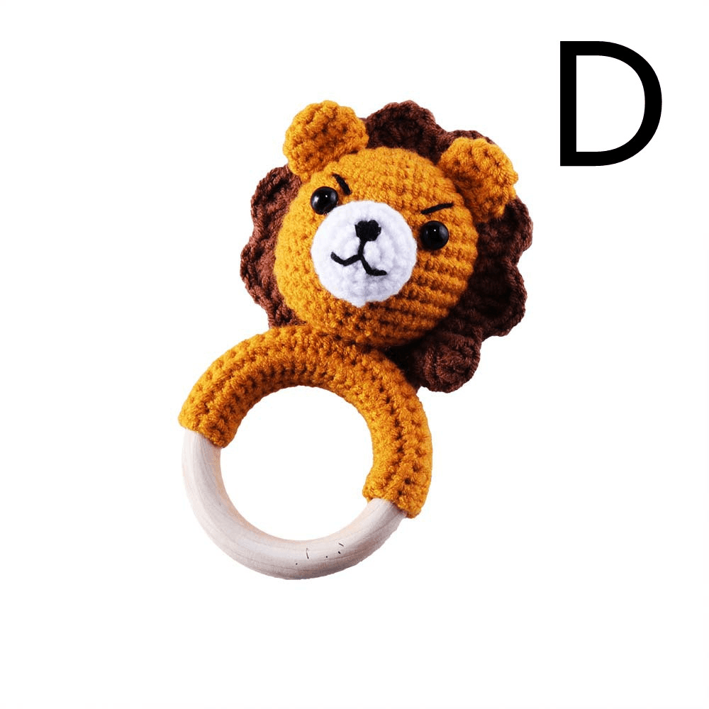 Baby Knitted Rattle Bell Ring Sounding Rattle Toy