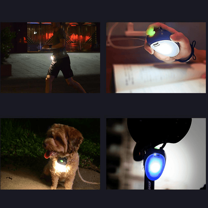 XTAR RC2-200 3-Modes RGB LED Hands-Free Rechargeable EDC Light Outdoor Running Safety Lamp Camping Torch