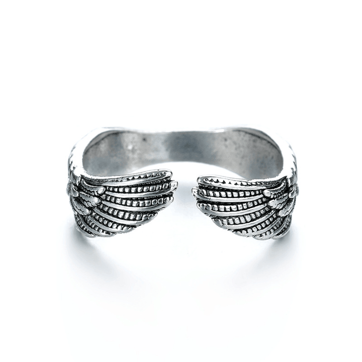 Hip Hop Angel Wing Ring Male