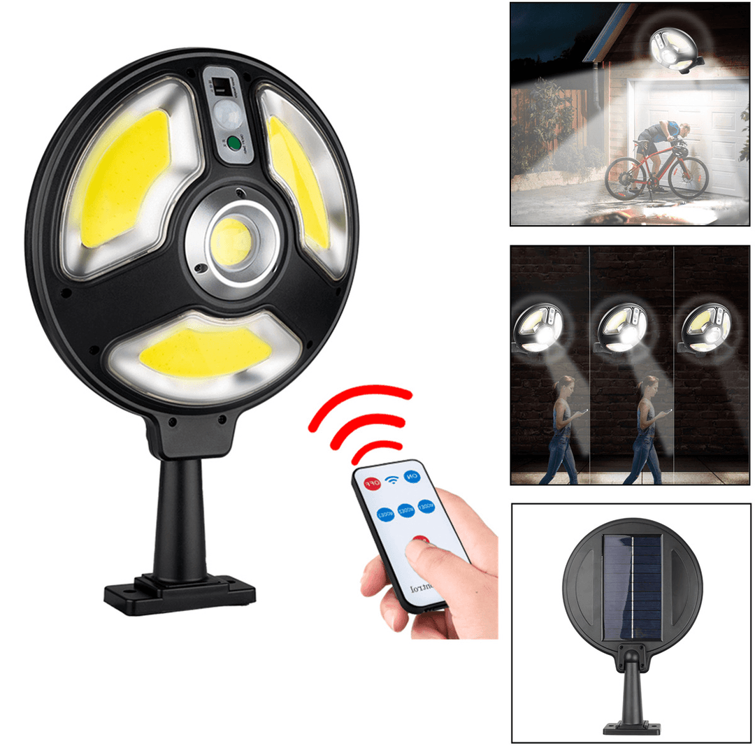 XANES¬Æ Solar Camping Light 3 Modes Sensor Garden Wall Light Outdoor COB LED Waterproof Smart Remote Control Lamp