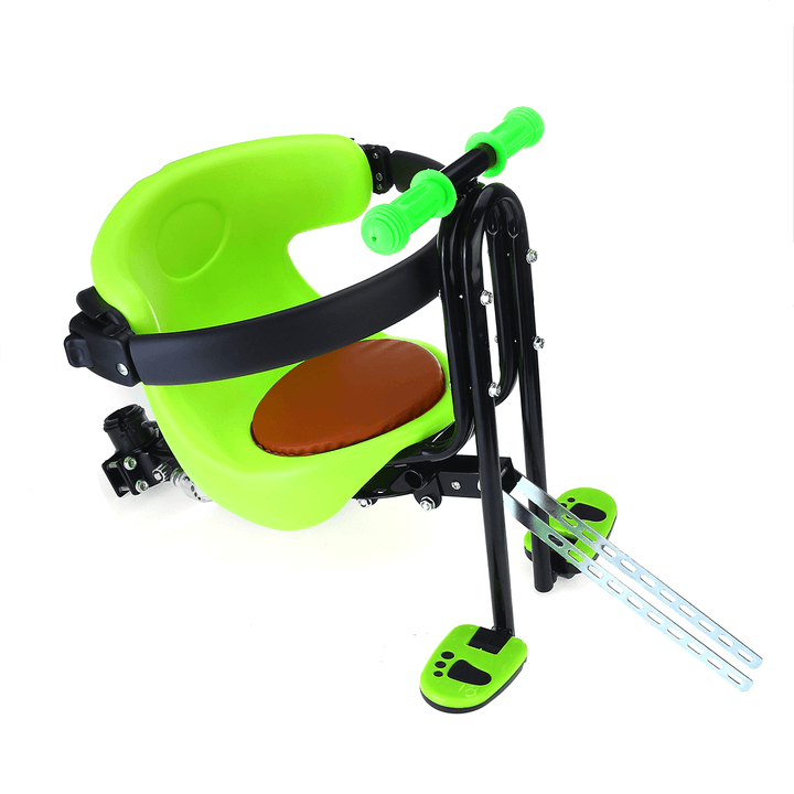 BIKIGHT Bike Baby Seat Safety Kids Saddle Handrail Chair with Foot Pedals Support Back Rest Outdoor Cycling