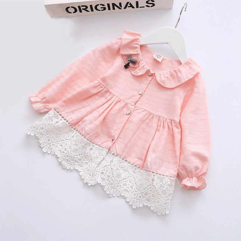 Factory Direct 2021 Autumn Children'S Wear, Baby Korean Version, Long Sleeved Pure Cotton Dress, Girl Princess Dress, Foreign Trade Clothing - MRSLM