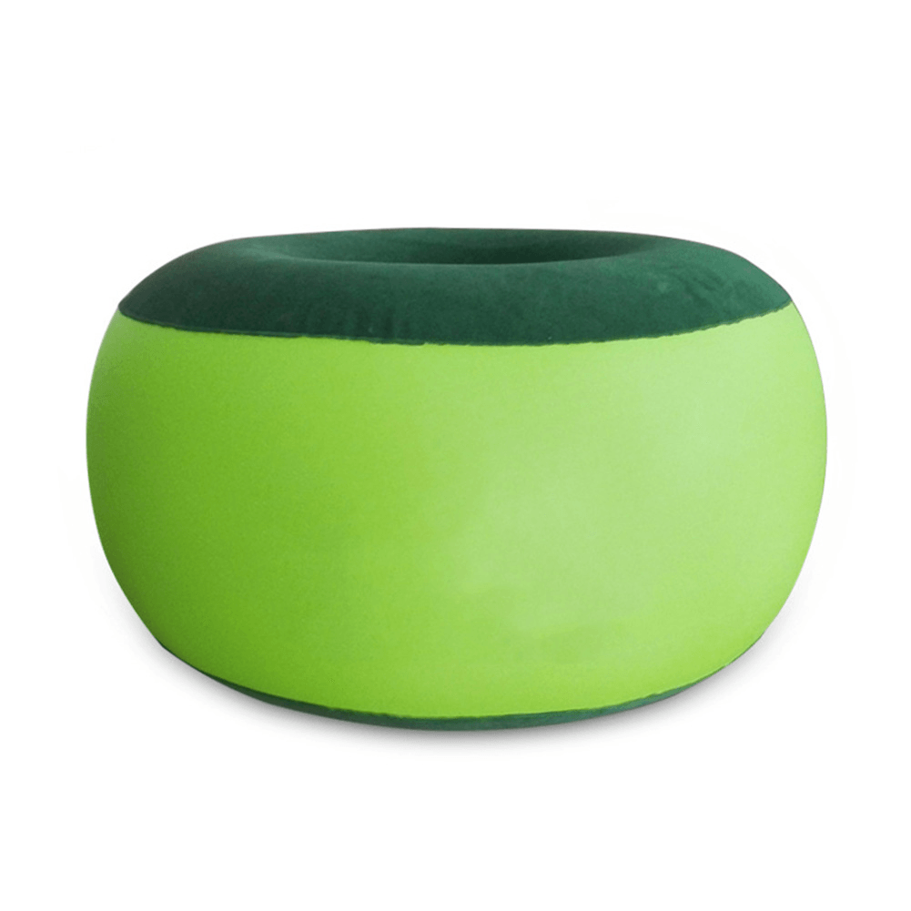 Portable Inflatable Chair Outdoor Plush Pneumatic Stool Bean Bag round Shape Home Furniture