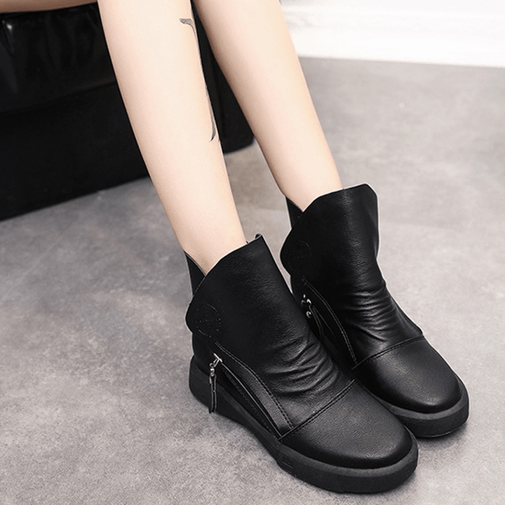 Flats Lace up Ankle Boots