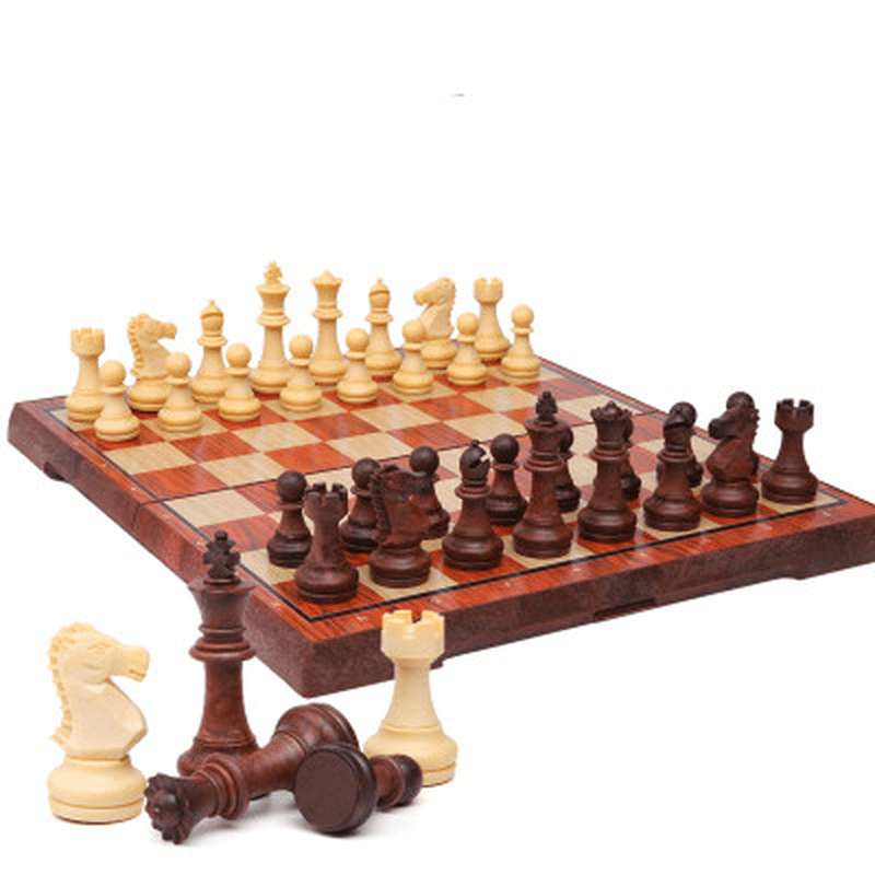 Chess Magnetic Chess Pieces Adult High-End Chessboard Imitation Solid Wood Children'S Student Primer