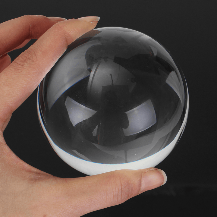 50/80Mm K9 Clear Crystal Glass Ball Photography Lensball Photo Prop Background Decorations Gift