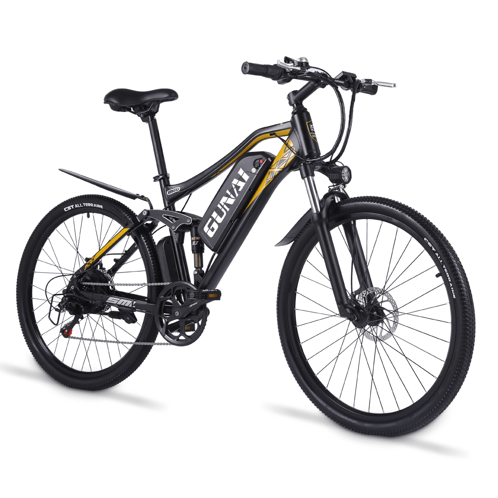 [EU DIRECT] GUNAI MX60 500W 48V 15Ah 27.5 Inch Electric Bicycle 40Km/H Max Speed 80Km Mileage 150Kg Max Load