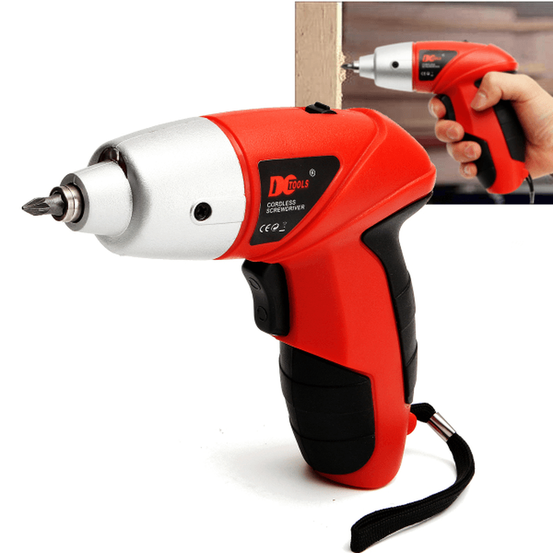 Dctools¬Æ 4.8V LED Electric Screwdriver Cordless Power Drill Set Electric Drill Driver Tool US Plug