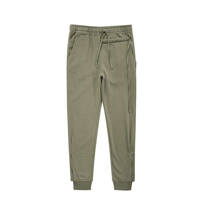 High Street Zip and Fleece Sweatpants Fashion