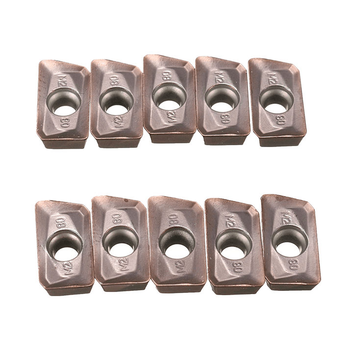 Drillpro 10Pcs APMT1135PDER-M2 VP15TF Milling Carbide Insert for BAP300R Turning Tool