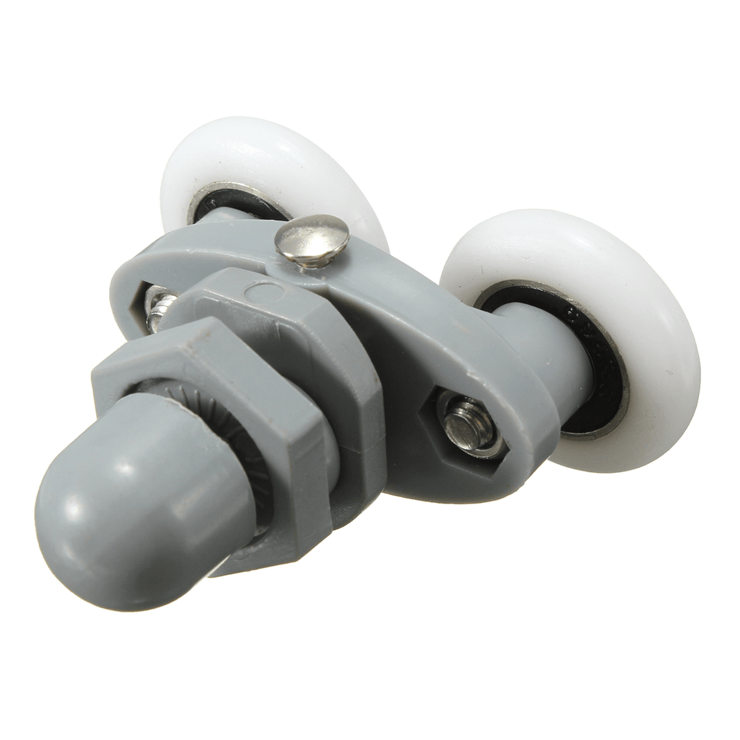 4PCS Twin Bottom Top Shower Door Rollers Pulleys Wheels Runner Slider 20Mm Shower Faucet Accessories