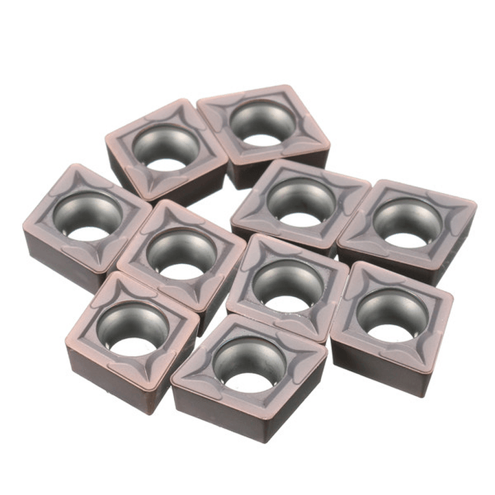 10Pcs CCMT09T308 VP15TF Carbide Inserts for SCKCR/L SCLCR/L Holder