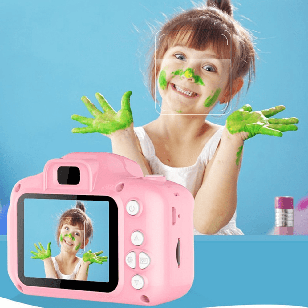 Kids Camera 1080P HD Video Intelligent Shooting Children'S Digital Camera with 2 Inch Display Screen for Kid Toy Gift