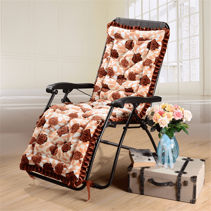 Lounge Thicken Relax Rocking Chair Cushion Washable Soft High Back Mat Comfortable Printed Seat Pad for Recliner