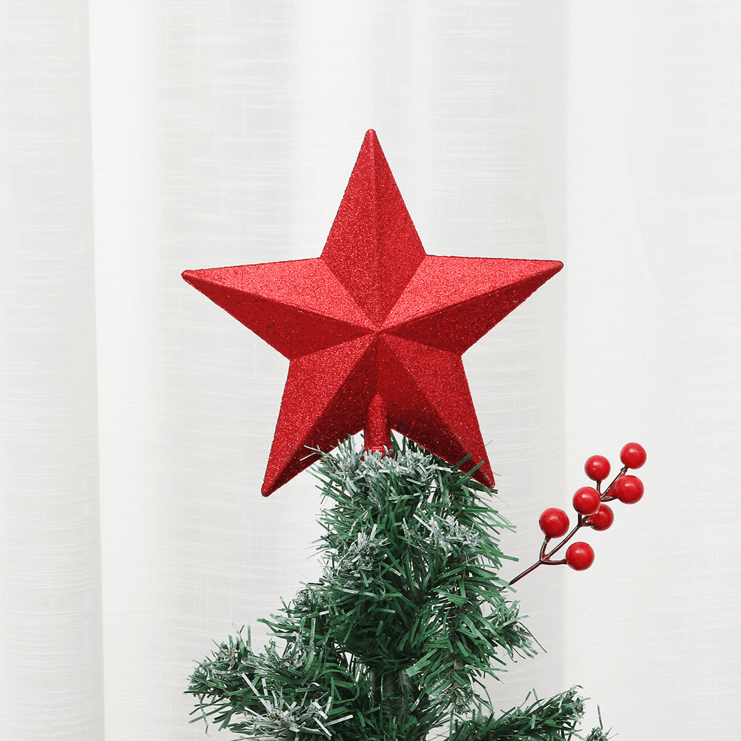 Christmas Tree Top Sparkle Star Glittering Hanging Christmas Tree Topper Decoration Ornaments Home Decor