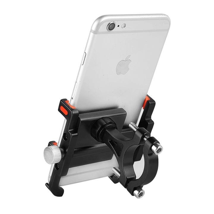 BIKIGHT Aluminum Alloy Bicycle Phone Holder 3.5"-6.2" Adjustable 360¬∞ Rotatable Mobile Phone Bracket Outdoor Electric Scooter Riding Equipment