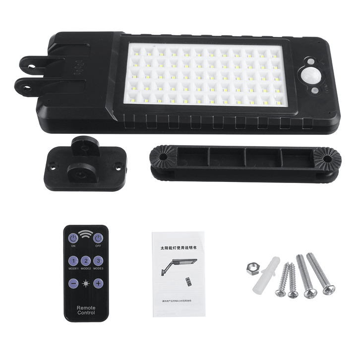 120COB/60LED Solar Flood Light 3 Modes Induction Spotlight Waterproof Camping Light with Remote Control - MRSLM